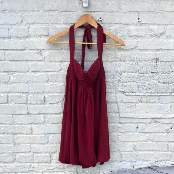 BCBGMaxazaria Bustier Halter Mini Bubble Dress 6 - Picture 3 of 7